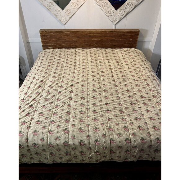 VINTAGE Ralph Lauren Full Queen Comforter Sophie Brooke Pink Rose Yellow SEE PIC - Picture 9 of 10